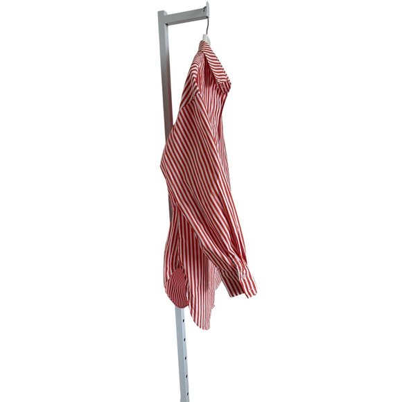 Grey Ven The Reya Bengal Orange Button Down Shirt - Picture 7 of 13